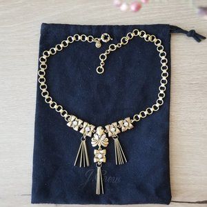 NWOT J. Crew Brass Bow Statement Necklace